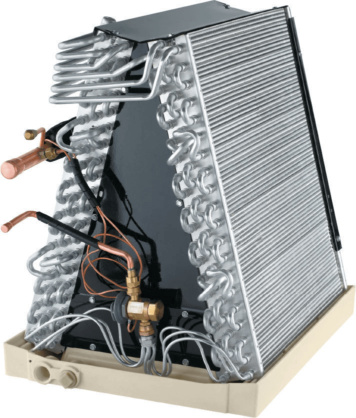 Side view of an Evaporator Coil